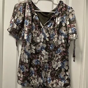 Floral Print Blouse - Multicolor